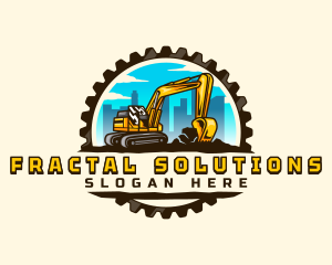 Gear City Excavator logo design