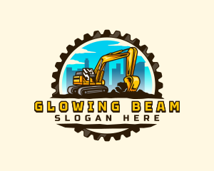 Gear City Excavator logo design