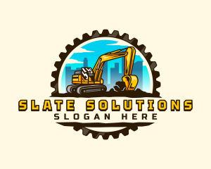 Gear City Excavator logo design