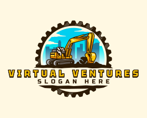 Gear City Excavator logo design