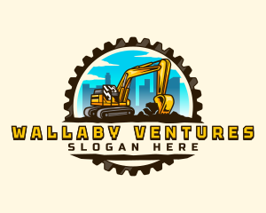 Gear City Excavator logo design