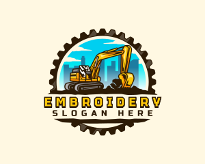 Gear City Excavator logo design