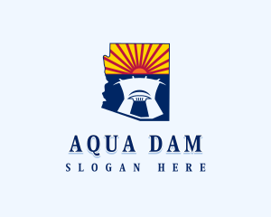 Arizona Water Dam logo design