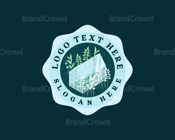 Botanical Greenhouse Farming Logo