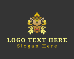 Majestic - Regal Gold Lion logo design