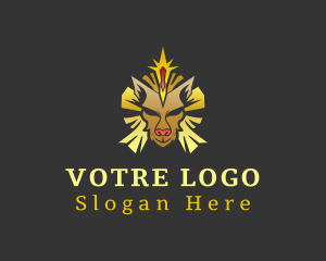 Heraldry - Regal Gold Lion logo design