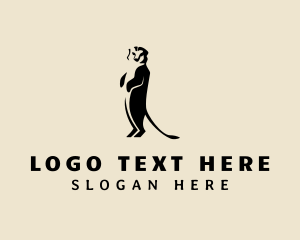 Snow Leopard - Wild Meerkat Safari logo design