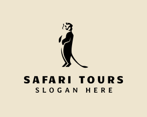 Wild Meerkat Safari logo design