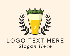 Wheat - Natural Beer Brewery logo design