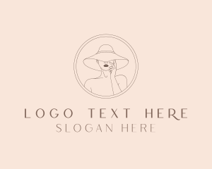 Hat - Female Hat Fashion logo design