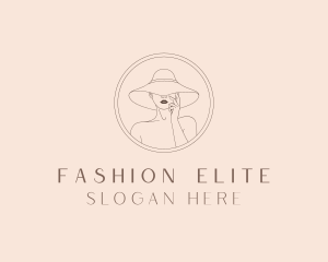 Vogue - Female Hat Fashion logo design