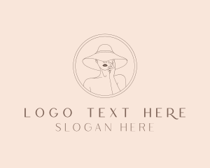 Vogue - Female Hat Fashion logo design
