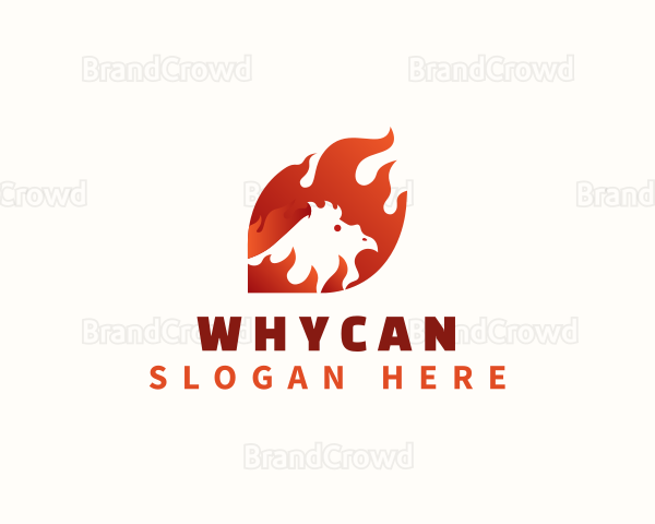 Roasted Chicken Flame Logo