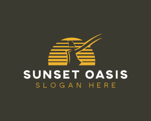 Missouri Axe Sunset logo design