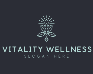 Candlelight Wellness Decor logo design