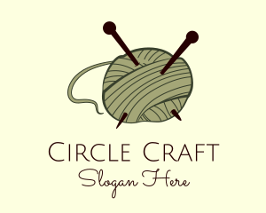 Needle Knitwork Wool logo design