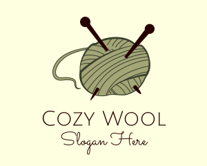 Needle Knitwork Wool logo design