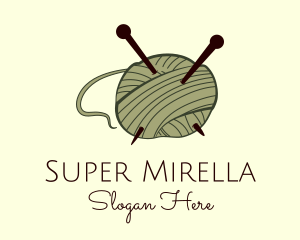 Crochet - Needle Knitwork Wool logo design