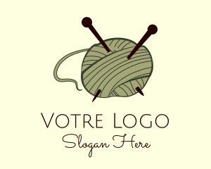 Knitting - Needle Knitwork Wool logo design