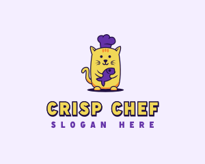 Gourmet Chef Cat logo design