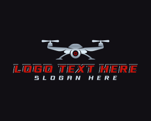 Camera - Drone Tech Surveillance logo design