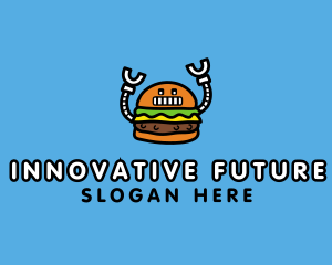 Future - Robot Burger Snack logo design