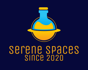 Space Lab Flask logo design