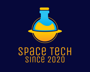 Space Lab Flask logo design