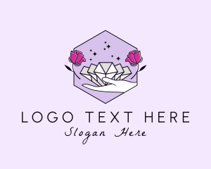 Precious Stone - Rose Diamond Jewelry logo design