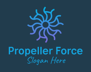 Propeller - Wind Ventilation Propeller logo design