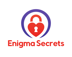 Heart Keyhole Padlock logo design