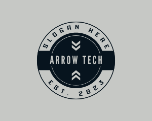 Military Arrow Sign logo design