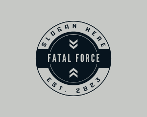 Military Arrow Sign logo design