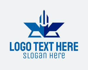 Polygonal - Geometric Airline Insignia logo design