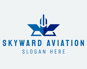 Aeronautical - Geometric Airline Aviation logo design