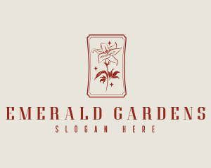 Flower Lily Garden logo design