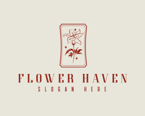 Flower Lily Garden logo design