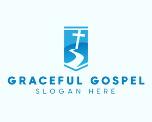 Gospel - Cross Church Religion logo design