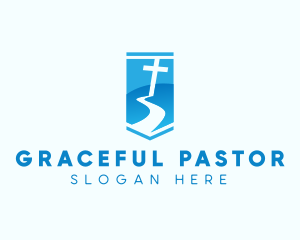 Pastor - Cross Church Religion logo design