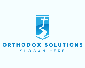 Orthodox - Cross Church Religion logo design