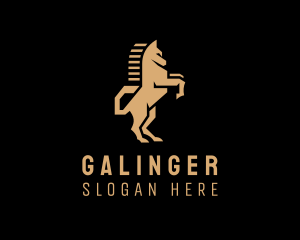 Deluxe Golden Horse Logo