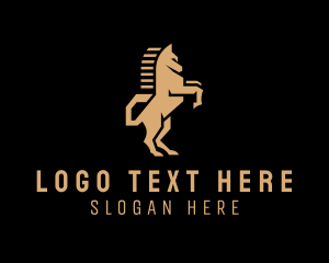 Deluxe Golden Horse Logo