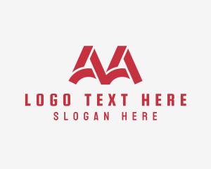 Letter Ma - Modern Construction Business logo design