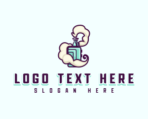 Smoking Vape Cigarette logo design