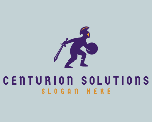 Centurion - Warrior Spartan Gladiator logo design