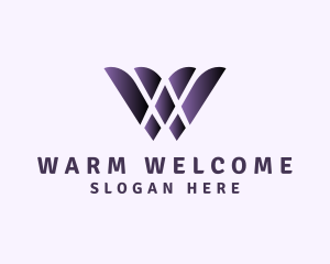 Purple Generic Letter W logo design