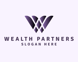 Purple Generic Letter W logo design