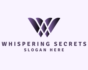 Purple Generic Letter W logo design