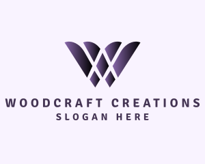 Purple Generic Letter W logo design