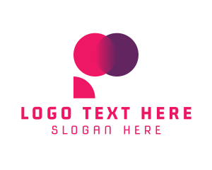 Social Media - Modern Media Letter P logo design